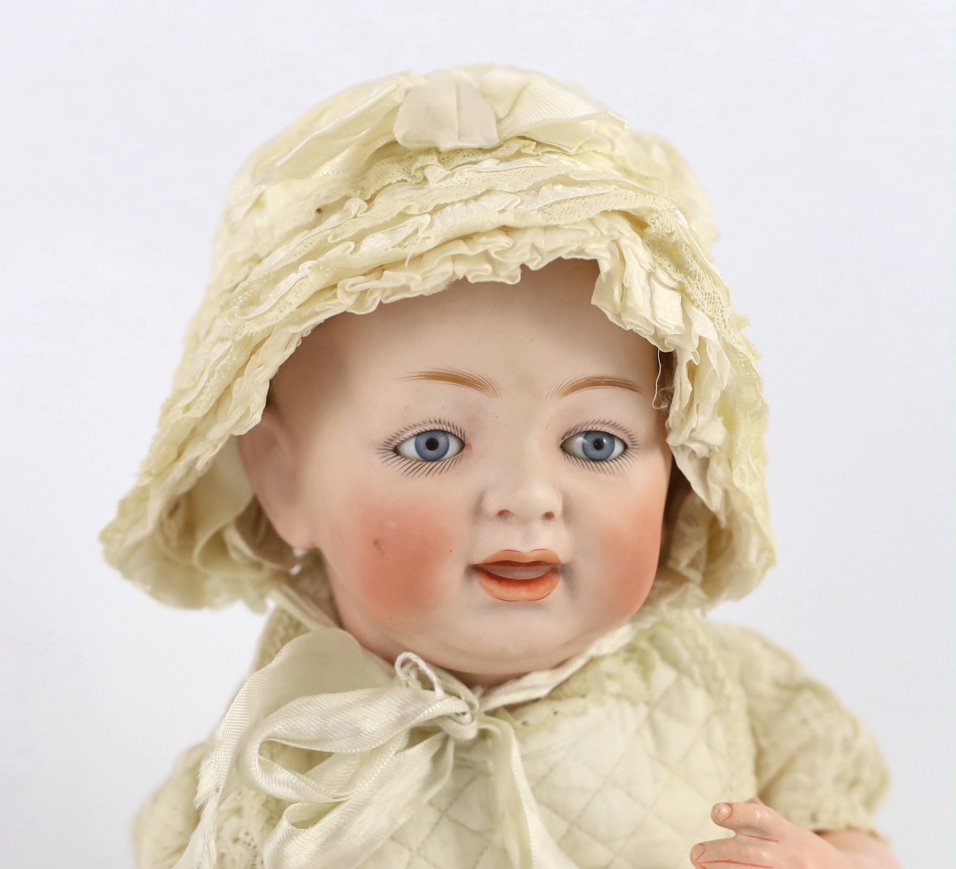 A J.D. Kestner bisque character doll, German, circa 1912, 16in.